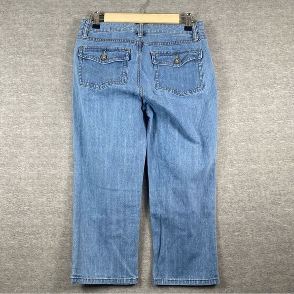 Axcess by Liz Claiborne Womens Straight Leg Capri Jeans Size 4 - Picture 3 of 11